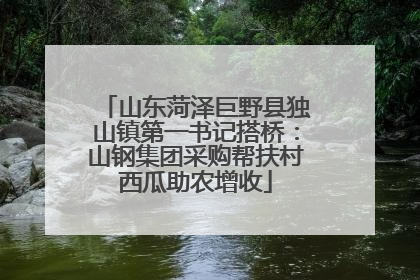 山东菏泽巨野县独山镇第一书记搭桥：山钢集团采购帮扶村西瓜助农增收