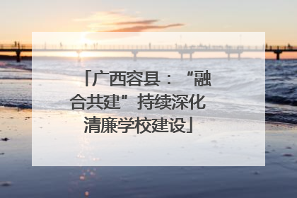 广西容县：“融合共建”持续深化清廉学校建设