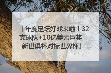年度足坛好戏来啦！32支球队+10亿美元巨奖 新世俱杯对标世界杯