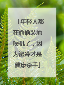 年轻人都在偷偷装地暖机了,因为湿冷才是健康杀手