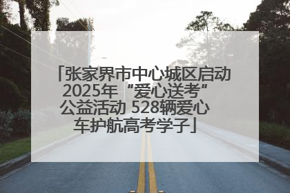 张家界市中心城区启动2025年“爱心送考”公益活动 528辆爱心车护航高考学子