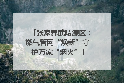 张家界武陵源区：燃气管网“焕新”守护万家“烟火”