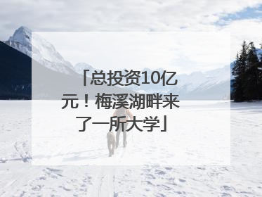 总投资10亿元！梅溪湖畔来了一所大学