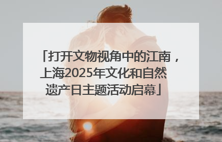打开文物视角中的江南，上海2025年文化和自然遗产日主题活动启幕