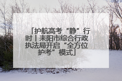 护航高考“静”行时丨耒阳市综合行政执法局开启“全方位护考”模式