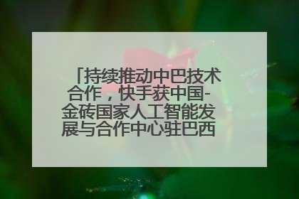 持续推动中巴技术合作，快手获中国-金砖国家人工智能发展与合作中心驻巴西成果转化中心授牌