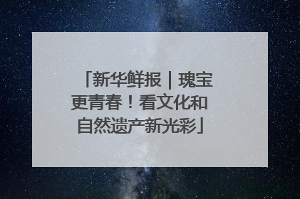 新华鲜报｜瑰宝更青春！看文化和自然遗产新光彩