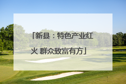 新县：特色产业红火 群众致富有方