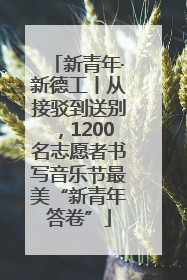 新青年·新德工丨从接驳到送别，1200名志愿者书写音乐节最美“新青年答卷”