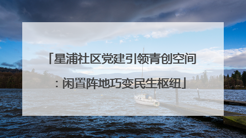 星浦社区党建引领青创空间：闲置阵地巧变民生枢纽