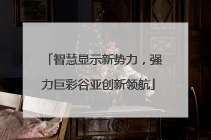 智慧显示新势力，强力巨彩谷亚创新领航