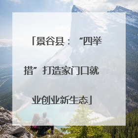 景谷县：“四举措”打造家门口就业创业新生态