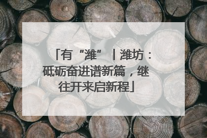 有“潍”丨潍坊：砥砺奋进谱新篇，继往开来启新程