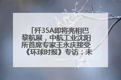 歼35A即将亮相巴黎航展，中航工业沈阳所首席专家王永庆接受《环球时报》专访：未来数量可以有很多