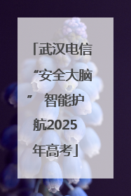武汉电信“安全大脑” 智能护航2025年高考