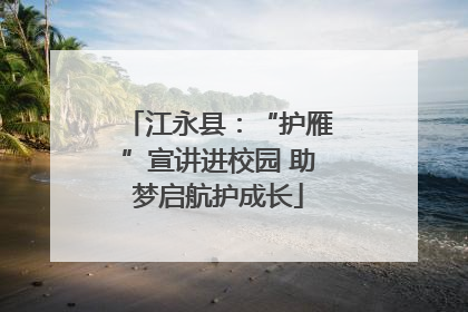 江永县：“护雁”宣讲进校园 助梦启航护成长