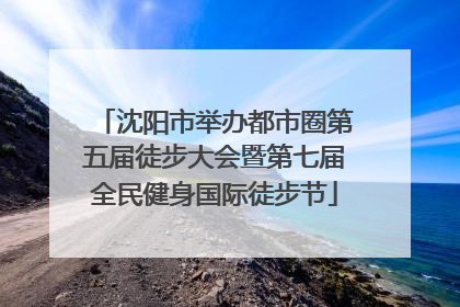沈阳市举办都市圈第五届徒步大会暨第七届全民健身国际徒步节