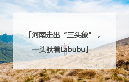 河南走出“三头象”，一头驮着Labubu