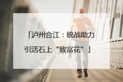 泸州合江：统战助力引活石上“致富花”