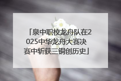 泉中职校龙舟队在2025中华龙舟大赛决赛中斩获三铜创历史