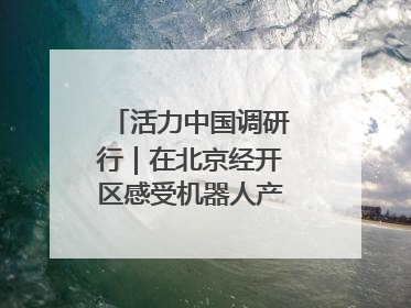 活力中国调研行｜在北京经开区感受机器人产业创新发展