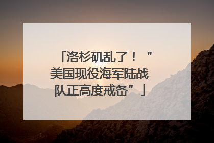 洛杉矶乱了！“美国现役海军陆战队正高度戒备”