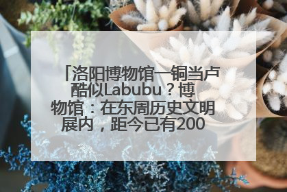 洛阳博物馆一铜当卢酷似Labubu？博物馆：在东周历史文明展内，距今已有2000多年历史