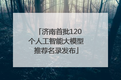 济南首批120个人工智能大模型推荐名录发布