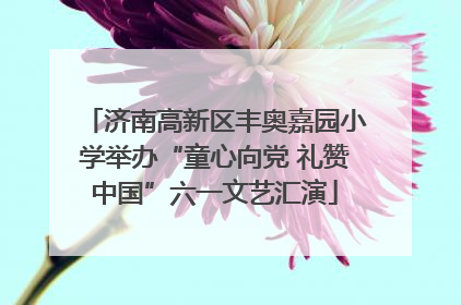 济南高新区丰奥嘉园小学举办“童心向党 礼赞中国”六一文艺汇演