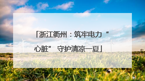 浙江衢州：筑牢电力“心脏” 守护清凉一夏