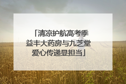 清凉护航高考季 益丰大药房与九芝堂爱心传递显担当