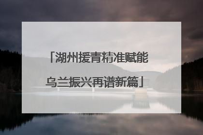 湖州援青精准赋能 乌兰振兴再谱新篇