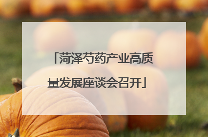 菏泽芍药产业高质量发展座谈会召开