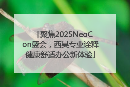 聚焦2025NeoCon盛会，西昊专业诠释健康舒适办公新体验