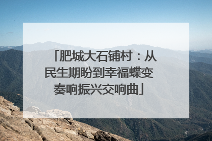 肥城大石铺村：从民生期盼到幸福蝶变奏响振兴交响曲