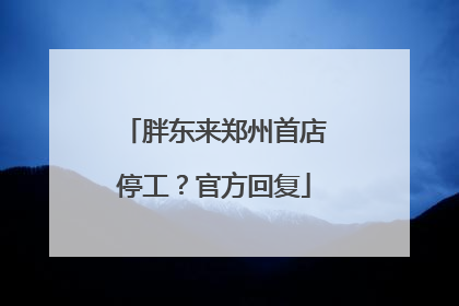 胖东来郑州首店停工？官方回复