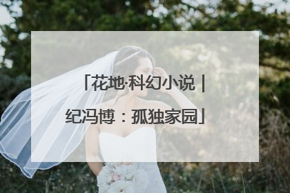 花地·科幻小说｜纪冯博：孤独家园