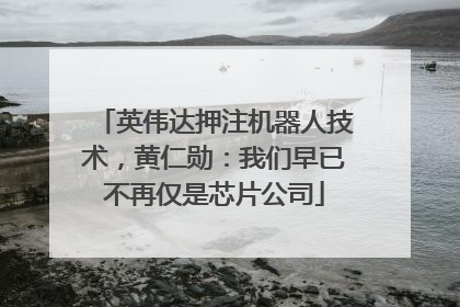 英伟达押注机器人技术，黄仁勋：我们早已不再仅是芯片公司