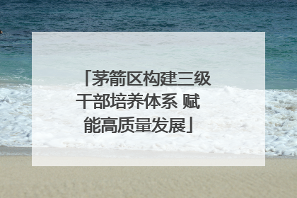 茅箭区构建三级干部培养体系 赋能高质量发展