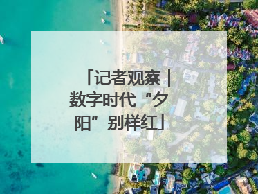 记者观察｜数字时代“夕阳”别样红