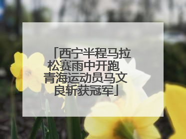 西宁半程马拉松赛雨中开跑 青海运动员马文良斩获冠军