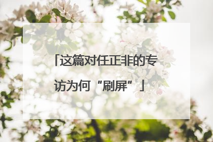 这篇对任正非的专访为何“刷屏”