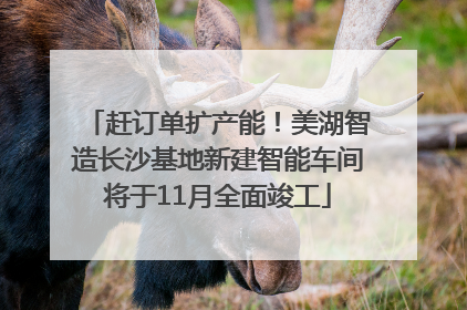 赶订单扩产能！美湖智造长沙基地新建智能车间将于11月全面竣工