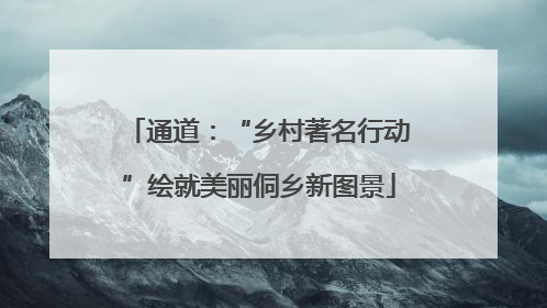 通道：“乡村著名行动”绘就美丽侗乡新图景