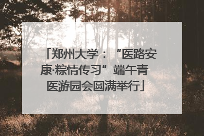 郑州大学：“医路安康·粽情传习”端午青医游园会圆满举行