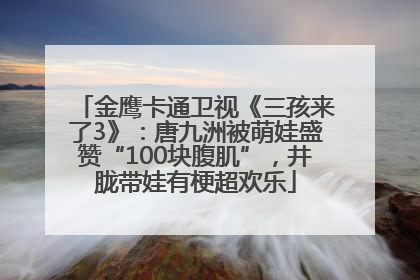 金鹰卡通卫视《三孩来了3》：唐九洲被萌娃盛赞“100块腹肌”，井胧带娃有梗超欢乐