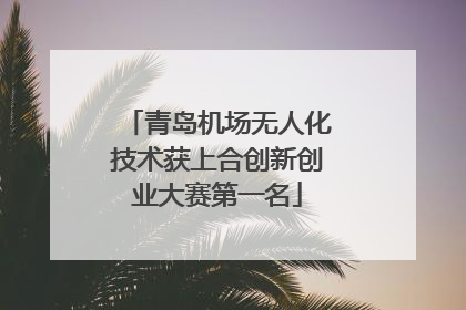 青岛机场无人化技术获上合创新创业大赛第一名