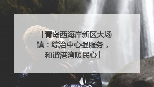 青岛西海岸新区大场镇：综治中心强服务，和谐港湾暖民心