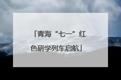 青海“七一”红色研学列车启航