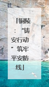 铜陵：“铸安行动”筑牢平安防线